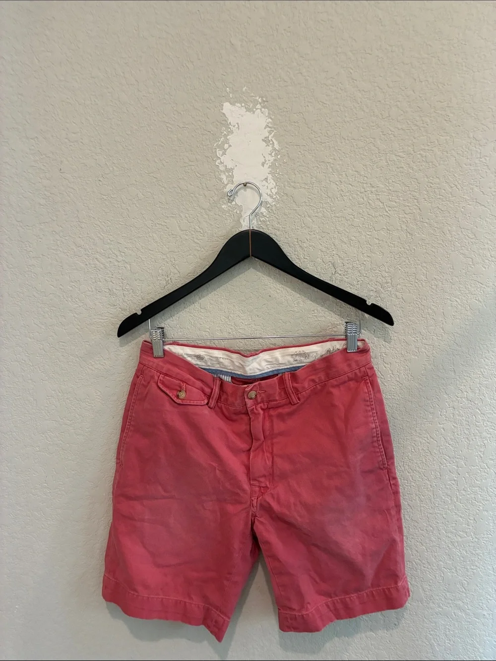 Polo by Ralph Lauren Red and Blue Striped Lined Shorts